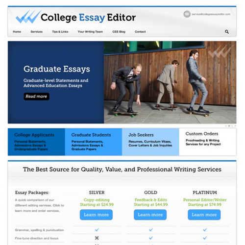 College Services Website WordPress