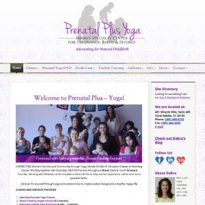 Prenatal Yoga Website and Class Registration on WordPress
