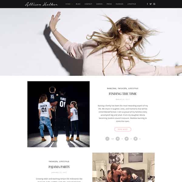 Celebrity Lifestyle WordPress Blog